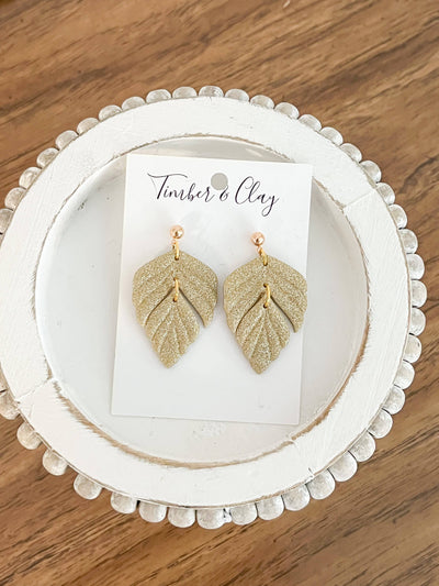 Gold Leafy Dangles