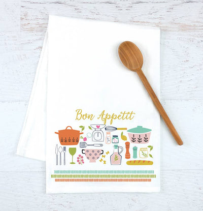 Everyday Tea Towel - Bon Appetit
