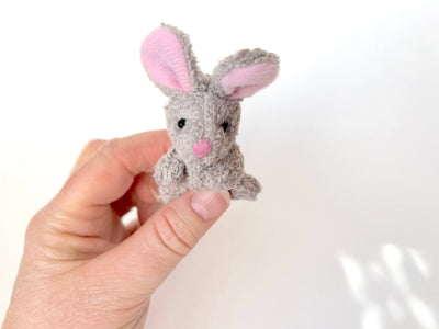 Small Plush Bunny Rabbit (Gray)