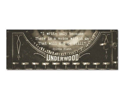 Bookmark - Vintage Typewriter Writing Quote