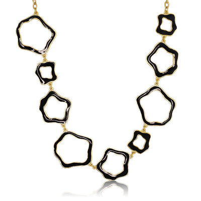 Contemporary Flower Link Necklace