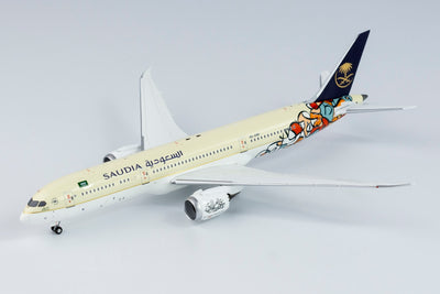 NG Models 1:400 Saudi Arabian Airlines Boeing 787-9 Dreamliner "Year of Arabic Calligraphy 2021" HZ-ARD 55079