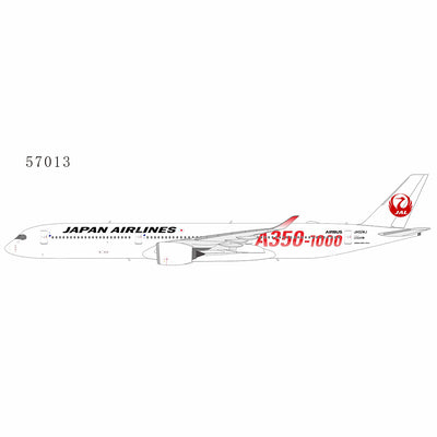 NG Models 1:400 Japan Airlines (JAL) Airbus A350-1000 JA02WJ ("Airbus A350-1000" red titles) 57013 PRE-ORDER