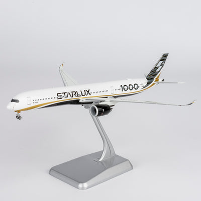 NG Models 1:400 Starlux Airlines Airbus A350-1000 B-58551 (Carbon Fiber colors, first A350-1000 for Starlux Airlines, Ultimate) 57025
