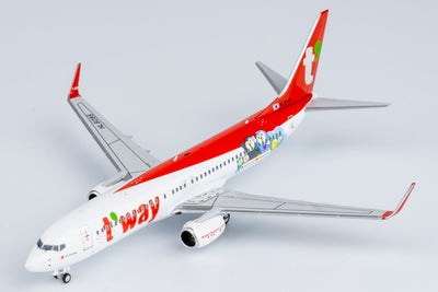 NG Models 1:400 T'Way Air Boeing 737-800 HL8086 (Master Card cs) 58201