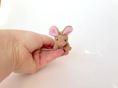 Small Plush Bunny Rabbit (Brown)