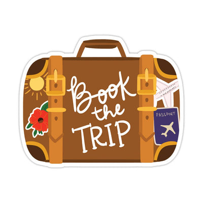 Book the Trip Vinyl Sticker - Travel Sticker