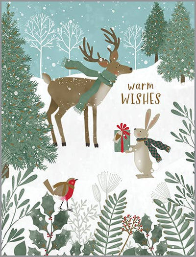 Boxed/Packaged Christmas Greeting Card - Sweet Forest Animal