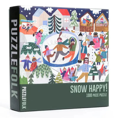 Snow Happy 1,000 Piece Winter Holiday Puzzle