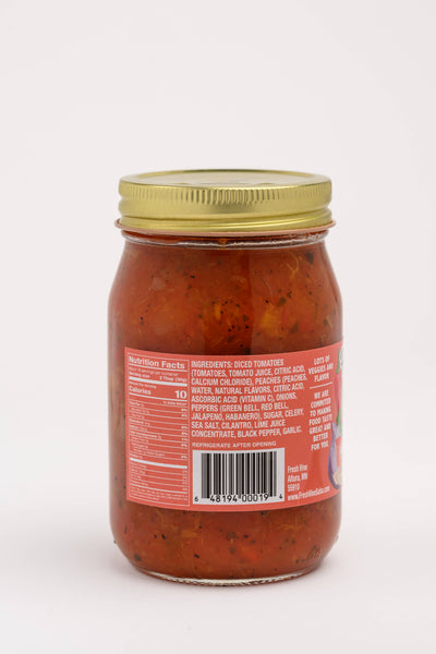 Fresh Vine Peach Habanero Salsa 16.5oz.