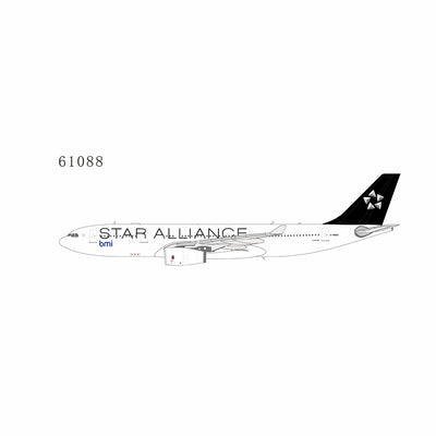 NG Models 1:400 bmi British Midland International A330-200 G-WWBD (Star Alliance) 61088