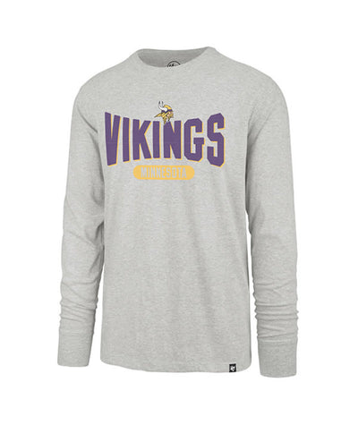 Minnesota Vikings Outstretch Franklin Relay Grey Men's Long-Sleeve Shirt