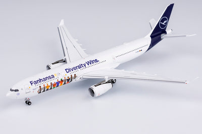 NG Models 1:400 Lufthansa Airbus A330-300 D-AIKQ (Fanhansa, "Diversity Wins") 62049