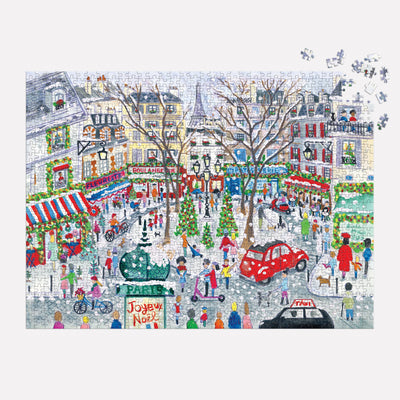 Michael Storrings Christmas in Paris 1000 Piece Foil Puzzle
