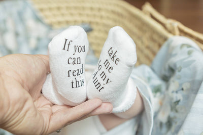 Take Me to My Aunt Baby Socks | Baby Items | Baby Shower