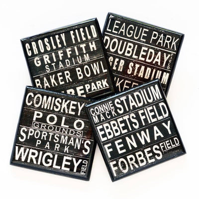 Play Ball: Classic Baseball Field Drink Coaster Set