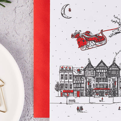 Santa's Sleigh Notecards (Pack of 8)