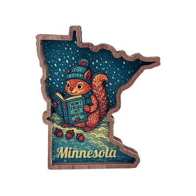 Minnesota State Shaped How I Froze My Nuts Off Squirrel Magn