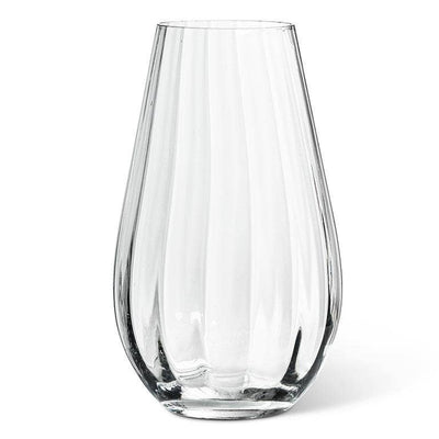 Large Wide Optic Wide Bottom Vase-10"H