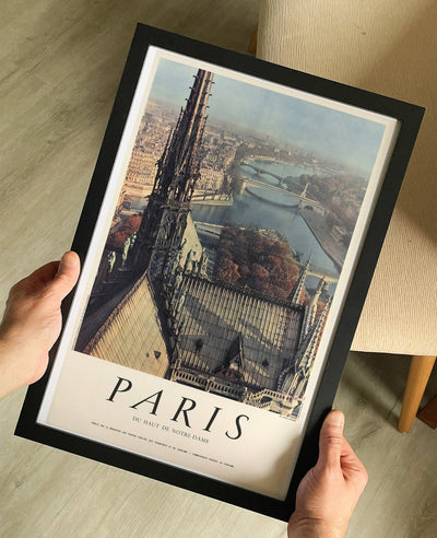 Notre-Dame in Paris 1955 Print by Niepce Travel Poster