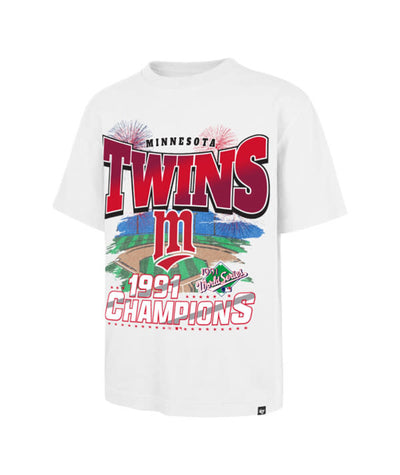 Minnesota Twins Coop World Series Fireworks Foundation White Men's T-Shirt