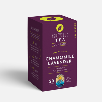 Tea Box with Chamomile Lavender individual Tea Bags