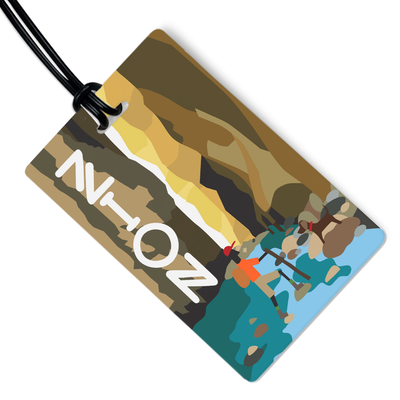Zion Luggage Tag w/ Black Strap