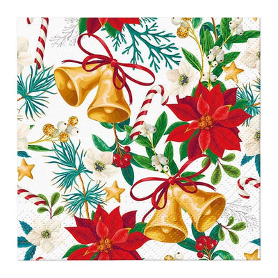 Cocktail Botanical Noel Decor Napkins. Pack of 20