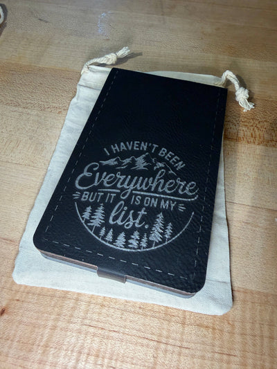 Cribbage Board - Folding Leatherette, Haven’t Been Every