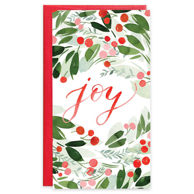 Money Gift Card Holder- Christmas Botanical