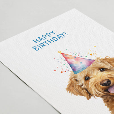 Goldendoodle Pet Birthday Card