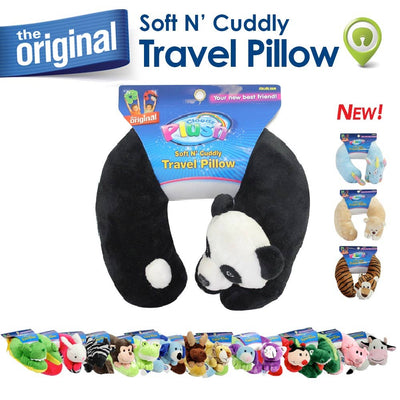 Cloudz Plush Animal Travel Neck Pillows - Panda