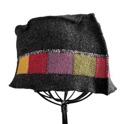 Black Colorblock Hat