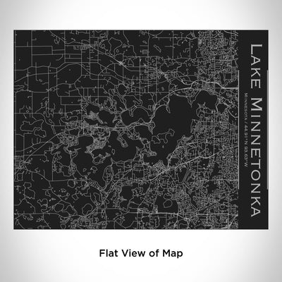 Lake Minnetonka MN Map Bottle with Bamboo Top