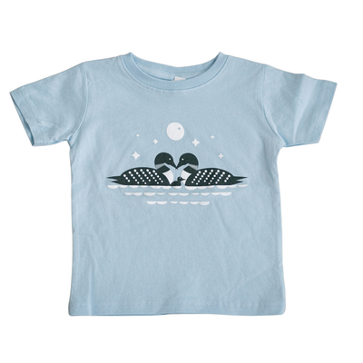 Loon Family Toddler T-Shirt, Kid Tee