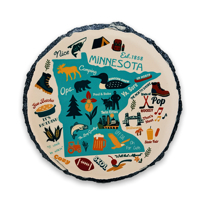 Minnesota Icons Slate Coaster  