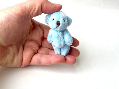 Mini Plush Bear (blue)  