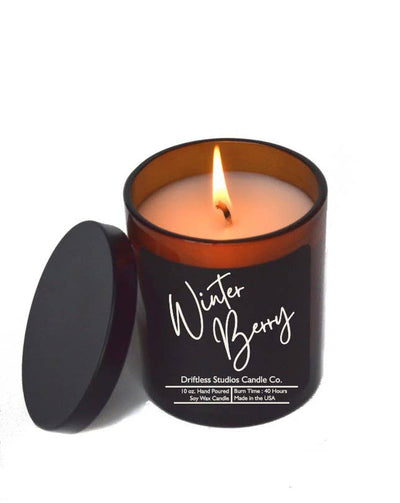 Winter Berry Soy wax Candles - 10oz Candle with Lid