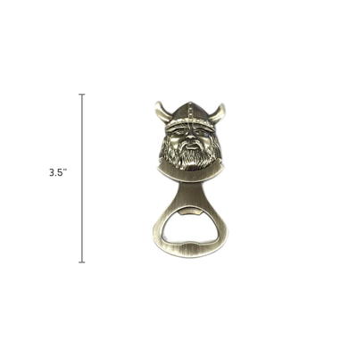 Norwegian Viking Metal Bottle Opener Kitchen Magnet