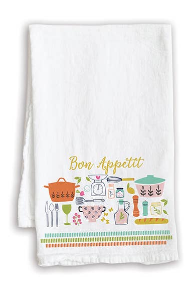 Everyday Tea Towel - Bon Appetit