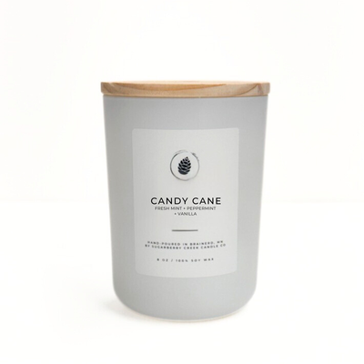 Candy Cane Soy Wax Candle
