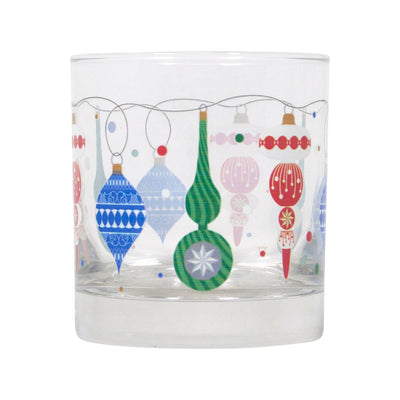 Deck the Halls Rocks Glass