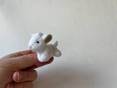 Mini Plush Lamb Bag Charm Backpack Keychain