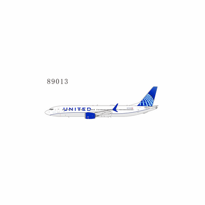 NG Models 1:400 United Airlines Boeing 737 MAX 9 N77578 (Blue Evolution livery) 89013