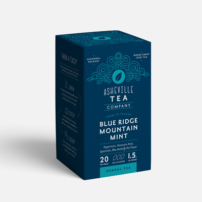 Tea Box with Blue Ridge Mountain Mint Individual Tea Bags