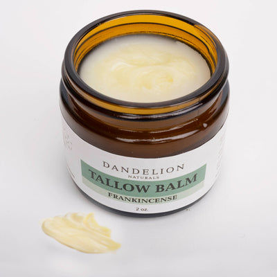 Grass Fed Tallow Balm with Organic Castor Oil & Frankincense