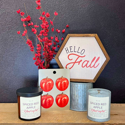 Spiced Red Apple Fall Farmhouse Candle - Wholesale Candles