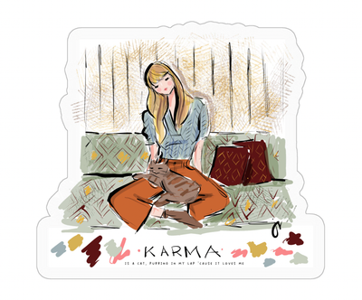 Taylor Swift Karma Sticker