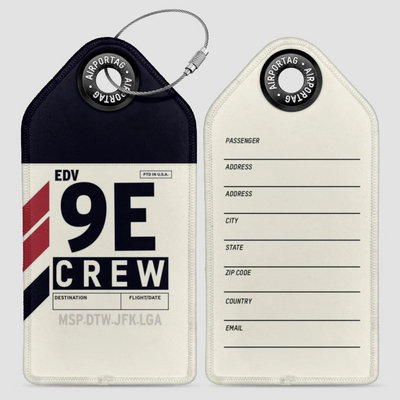 9E Luggage Tag