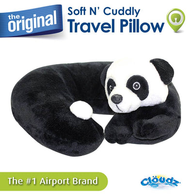 Cloudz Plush Animal Travel Neck Pillows - Panda